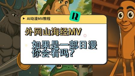 如果山海经是个爆燃系动漫，你会追吗？自制mv主题曲只需3步即可完成！