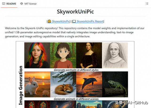 昆仑万维开源Skywork UniPic!图像理解、生成与编辑全能力统一!