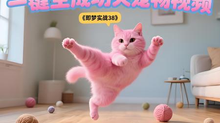 一键生成功夫宠物视频！即梦实战第38集！