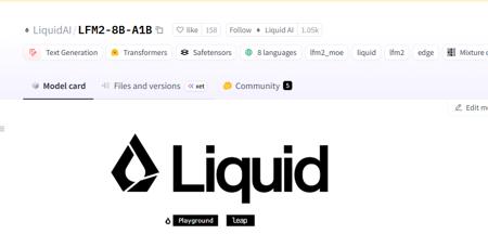 Liquid AI发布 LFM2-8B-A1B：8B 参数仅激活1.5B，手机上跑出4B级AI速度！
